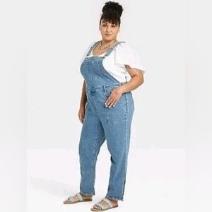 Ava & Viv 26W Overalls w/Ankle Slits